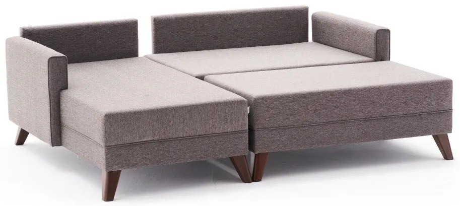 Sofá-Cama de Canto Bella – Castanho – 205 cm Largura x 85 cm Altura x