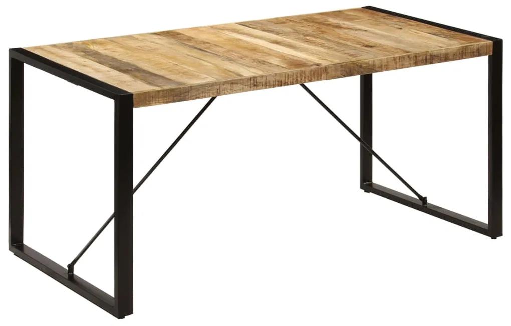 Mesa de jantar 160x80x75 cm madeira de mangueira maciça