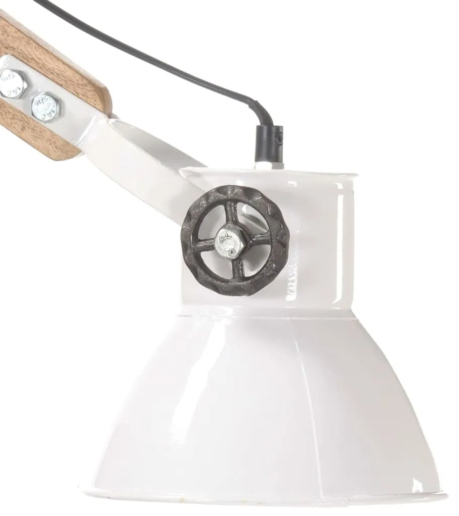 Candeeiro de parede redondo estilo industrial E27 branco