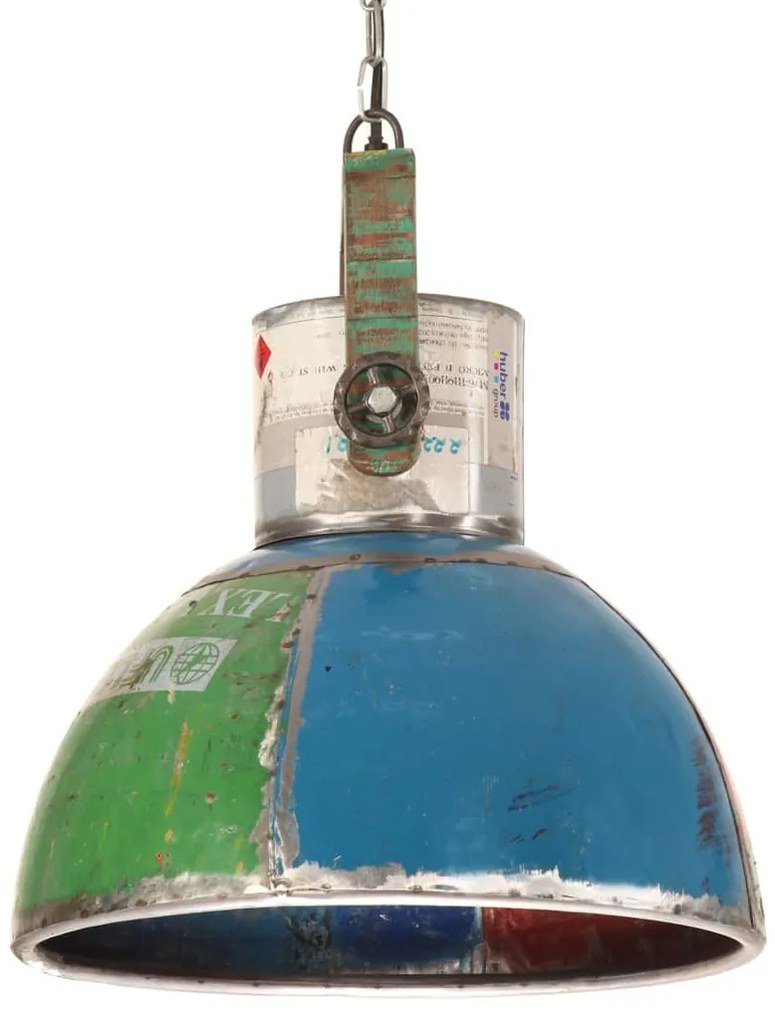 Candeeiro suspenso industrial redondo 25W 40 cm E27 multicor