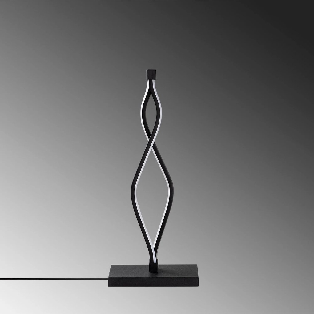 Candeeiro de Mesa Zozo – Preto – 20x48x12 cm