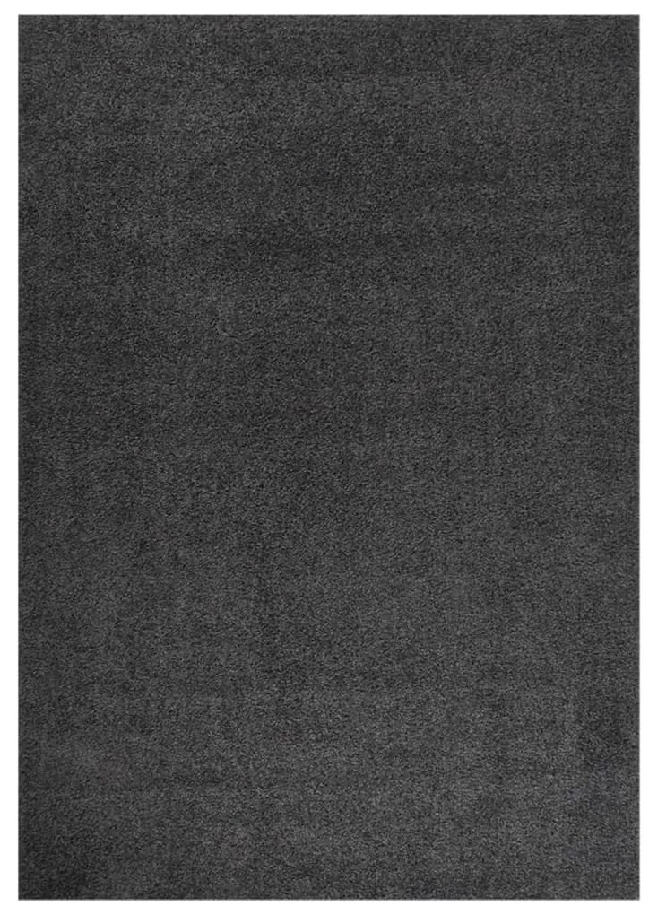 vidaXL Tapete shaggy de pelo alto 120x170 cm antracite