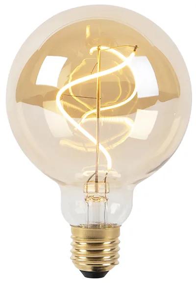 Lâmpada de filamento espiral LED regulável E27 G95 goldline 270lm 2100K