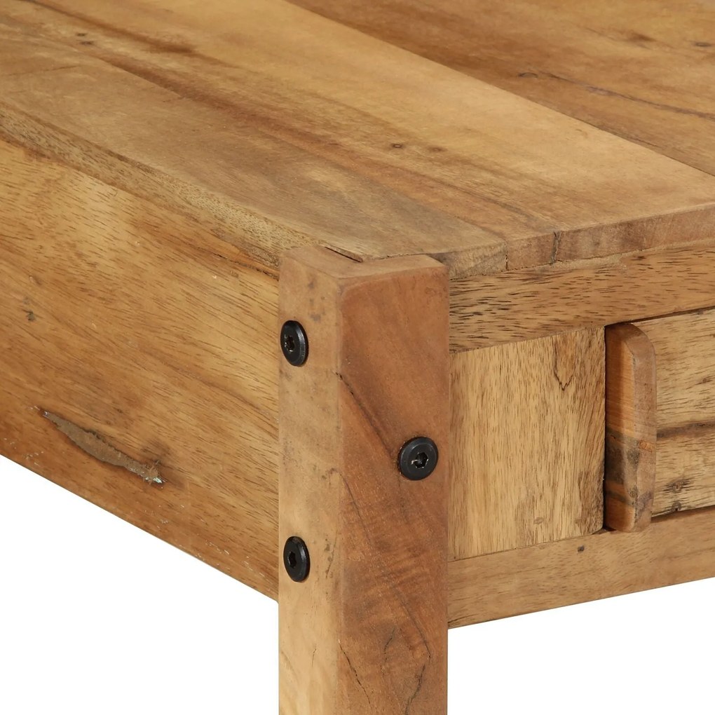 Mesa de Café 110x55x35 cm Madeira Sólida Recuperada