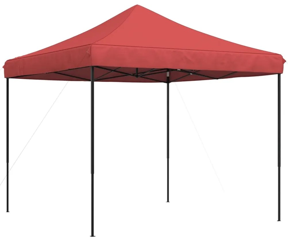 Tenda para festas pop-up dobrável 292x292x315 cm bordô