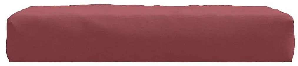 Almofadão p/ paletes 60x60x9,5 cm mesclado tecido vermelho tinto
