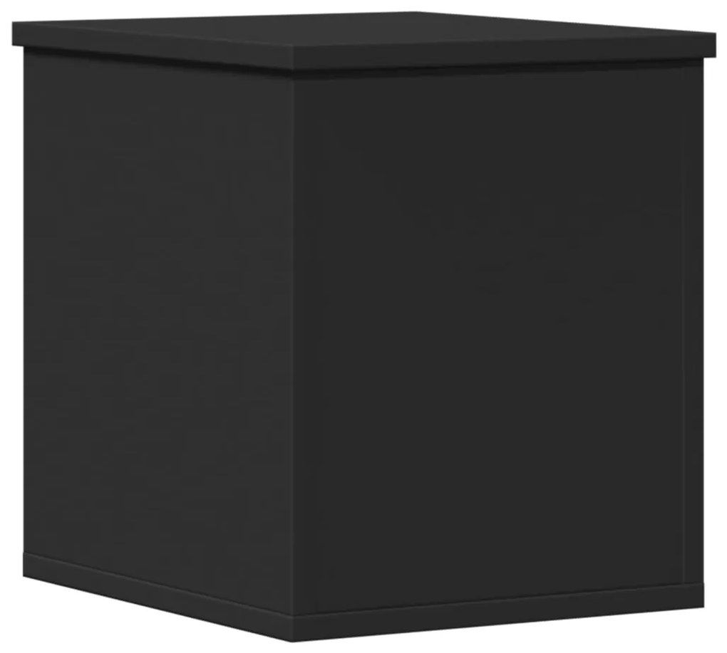 Caixa de arrumação 30x35x35 cm derivados de madeira preto