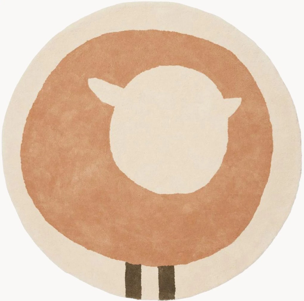 Tapete infantil tufado à mão Sheep Mocha