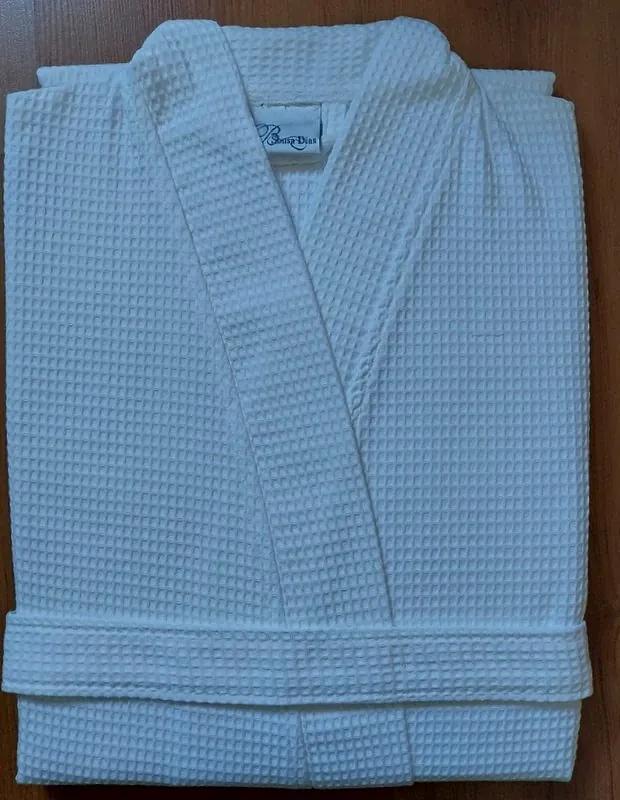 XL - Roupão Kimono Branco 100% algodão favo - B. Sousa Dias