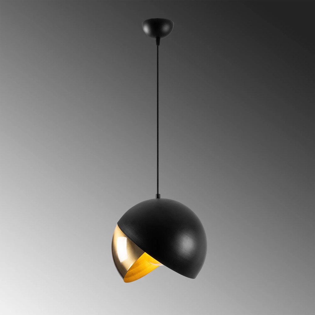Candeeiro de Teto Pacman – Preto – 30 x 30 cm