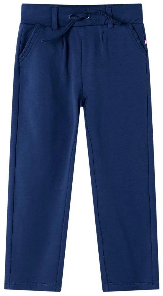 Calças de criança com cordão azul-marinho 116