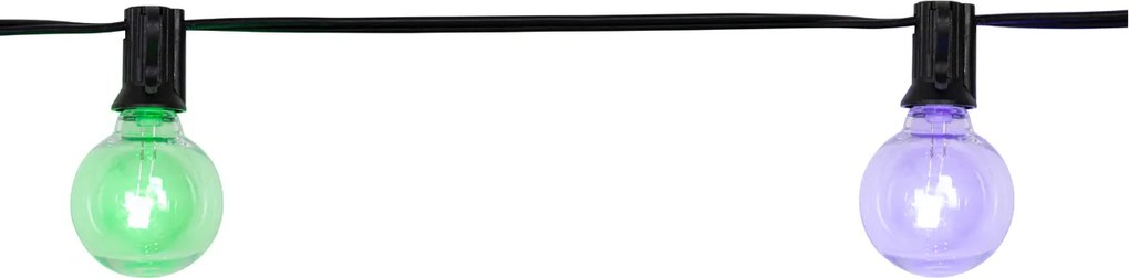 Fios de luzes exteriores 10m incl. LED 10 luzes RGBW solar - Russell