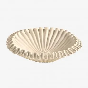 Cuenco Decorativo Em Resina Irente Branco & Ø30 Cm - Sklum