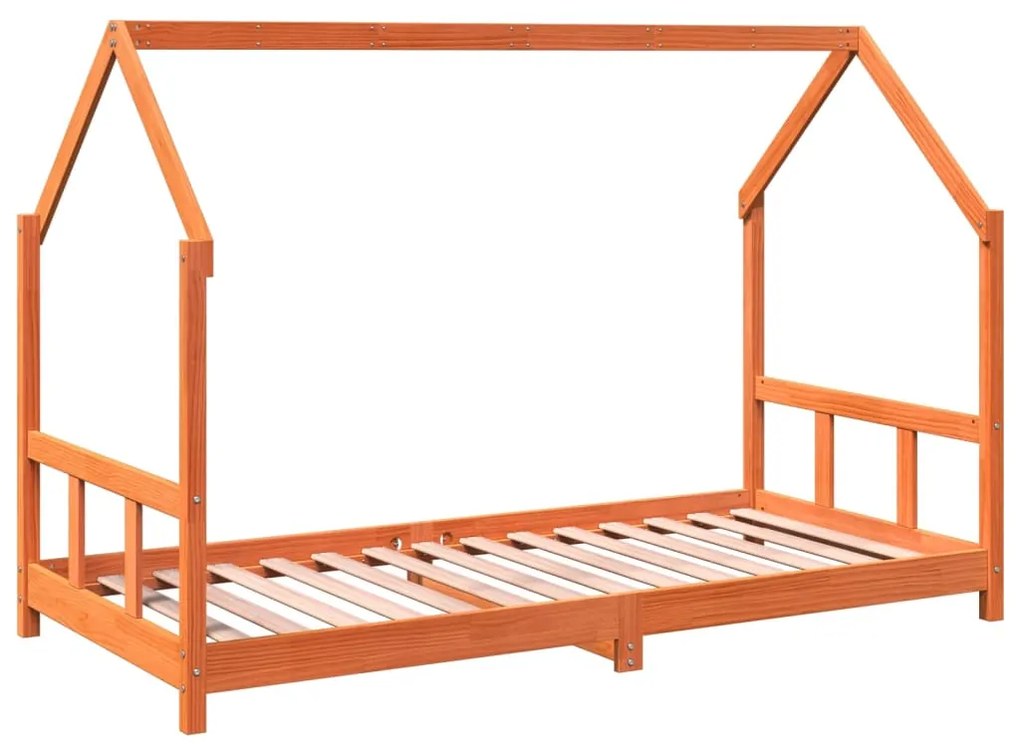 Estrutura de cama para crianças 90x190 cm pinho maciço