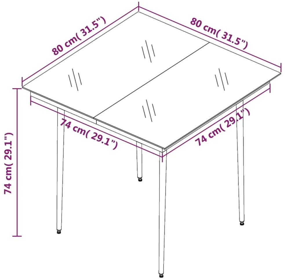 3 pcs conjunto de jantar p/ jardim com almofadões vime PE bege