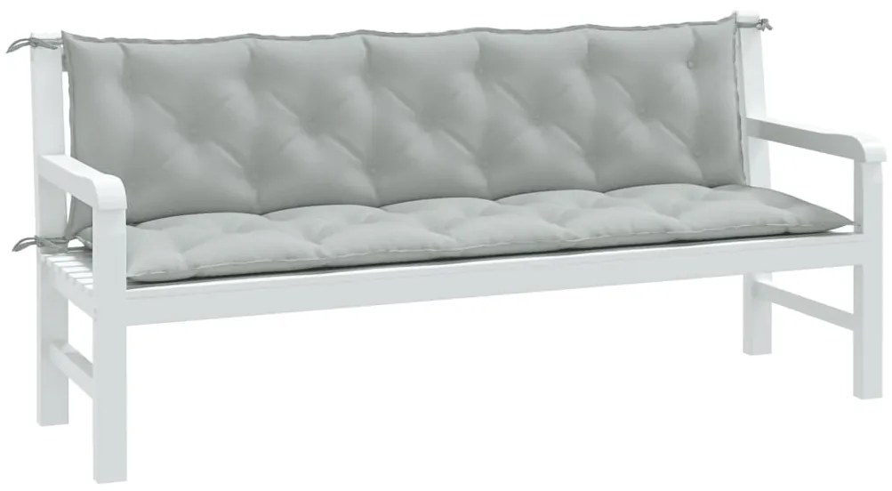 vidaXL Almofadões banco jardim 2pcs 180x50x7cm mesclado tecido