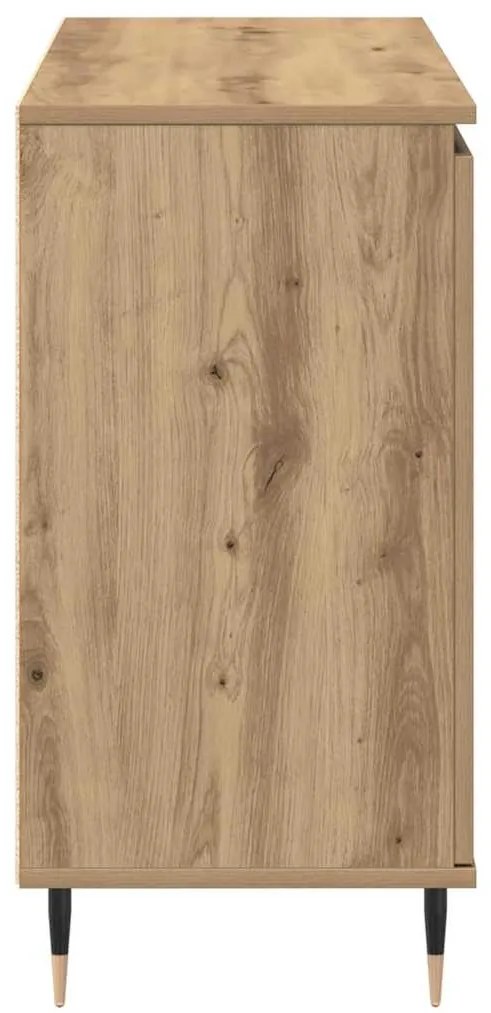 Sideboard vidaXL com portas e gavetas Carvalho Artesanal 101,5x35x70 c