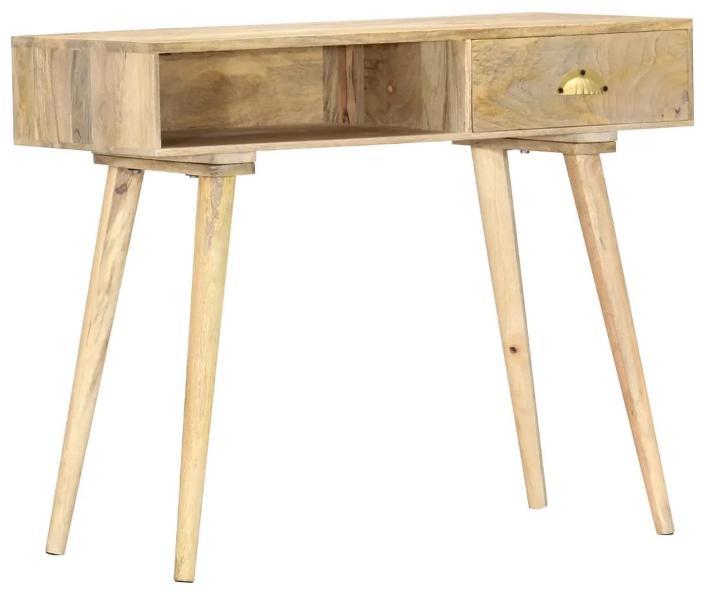 Mesa consola 90x45x75 cm madeira de mangueira maciça