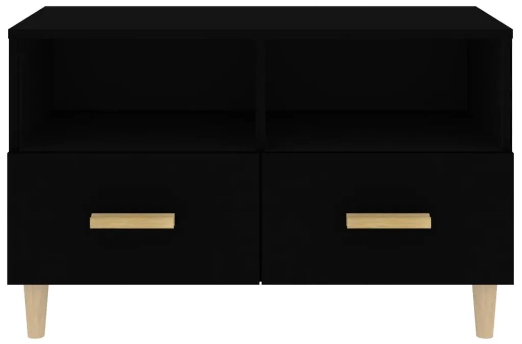 Móvel p/ TV 80x36x50 cm derivados de madeira preto