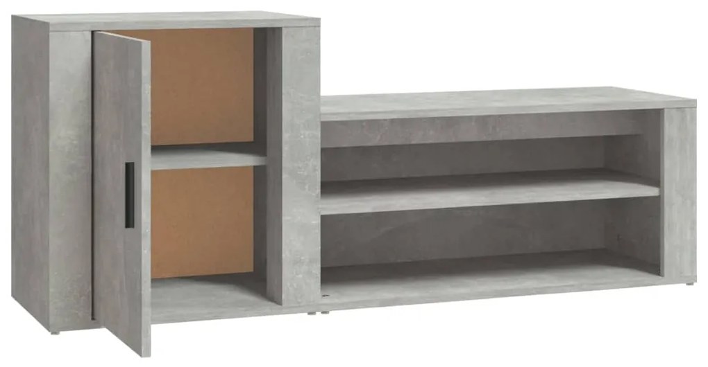 Sapateira 130x35x54 cm derivados de madeira cinzento cimento
