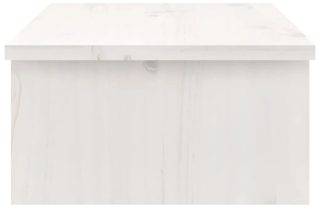 Suporte para monitor 50x27x15 cm pinho maciço branco