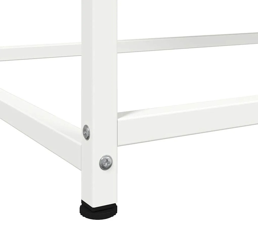 Aparador alto 100,5x39x107 cm aço branco