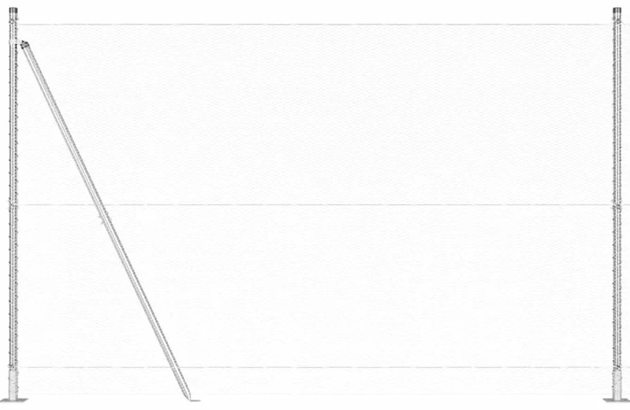 Cerca Hexagonal vidaXL 1.6x25 m Aço Galvanizado