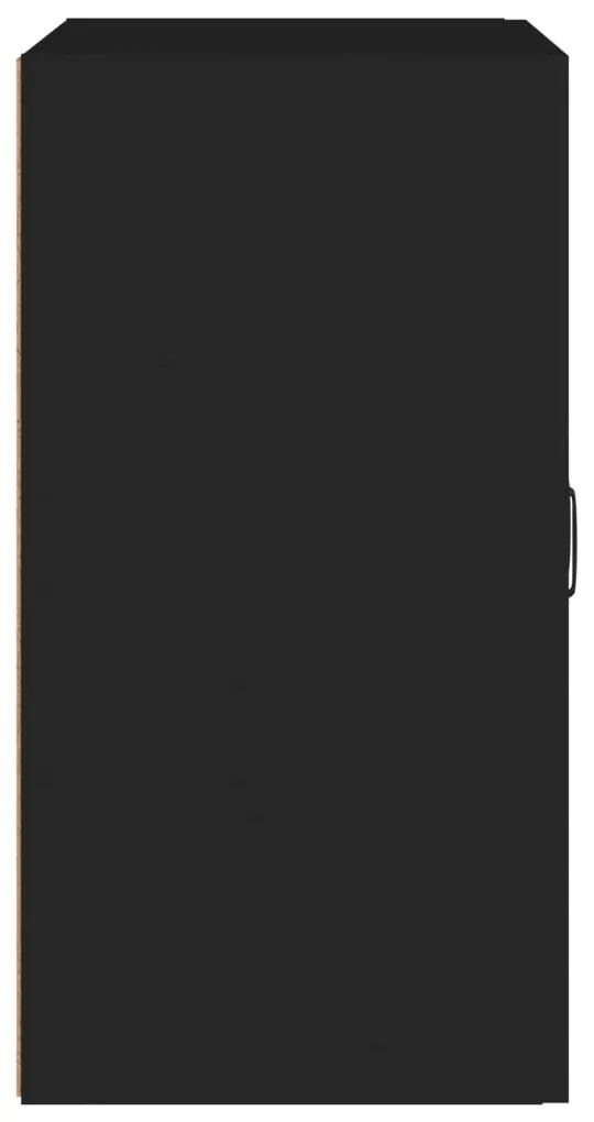 Armário parede 60x31x60 cm derivados de madeira preto