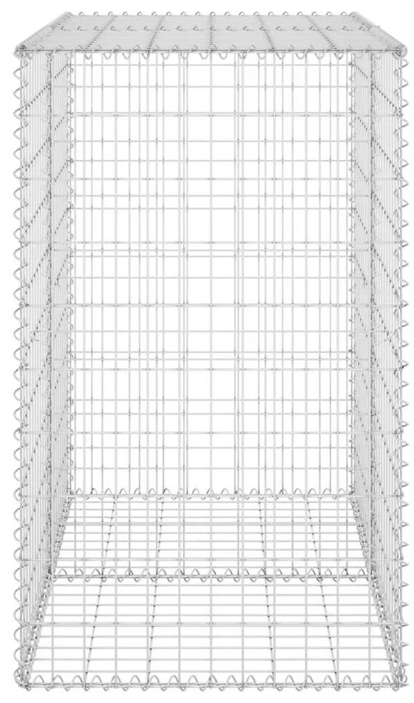 Muro gabião com tampas aço galvanizado 100x60x100 cm