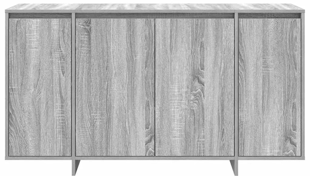 Buffet Cinzento Cinza Sonoma Madeira de Engenharia 135 x 41 x 75 cm