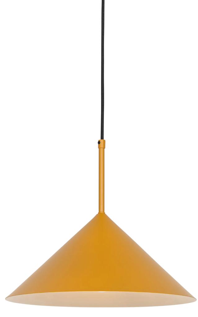 Candeeiro suspenso design amarelo - Triangolo Design