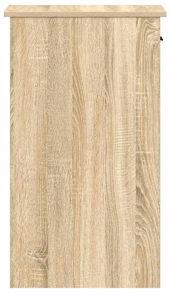 Suporte torre computador com gaveta 35x45x77 cm carvalho sonoma