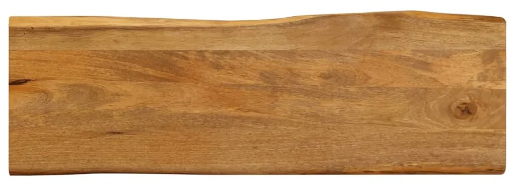 Tampo de mesa c/ borda viva 140x40x2,5 cm mangueira maciça