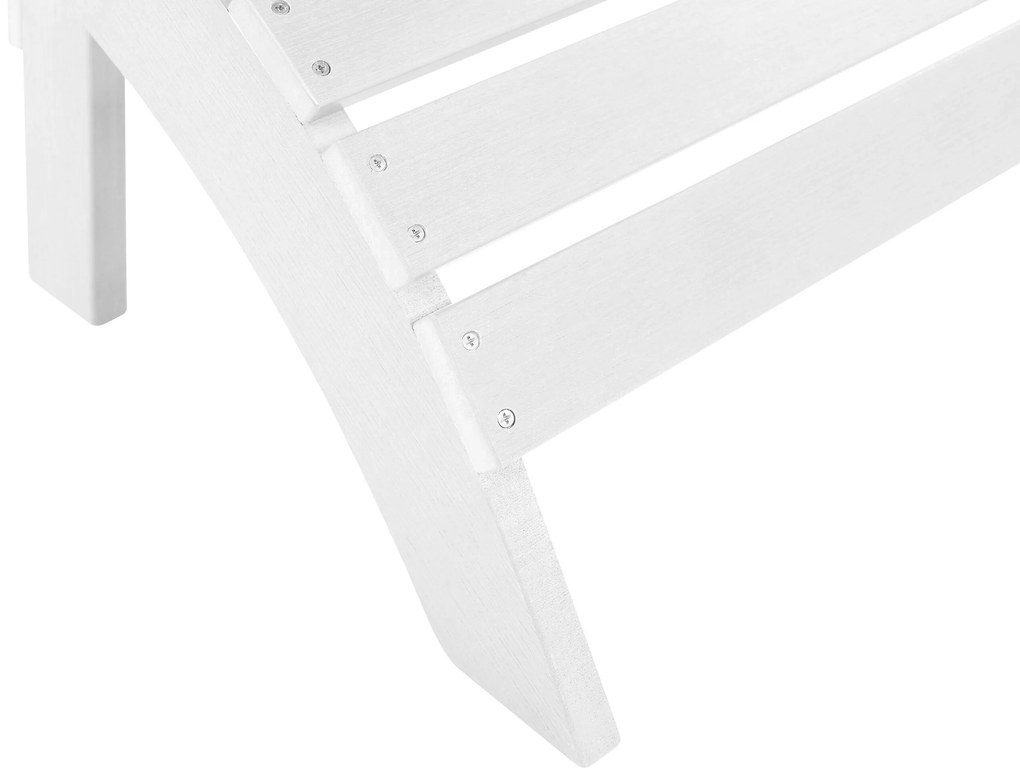 Repousa-pés branco ADIRONDACK Beliani