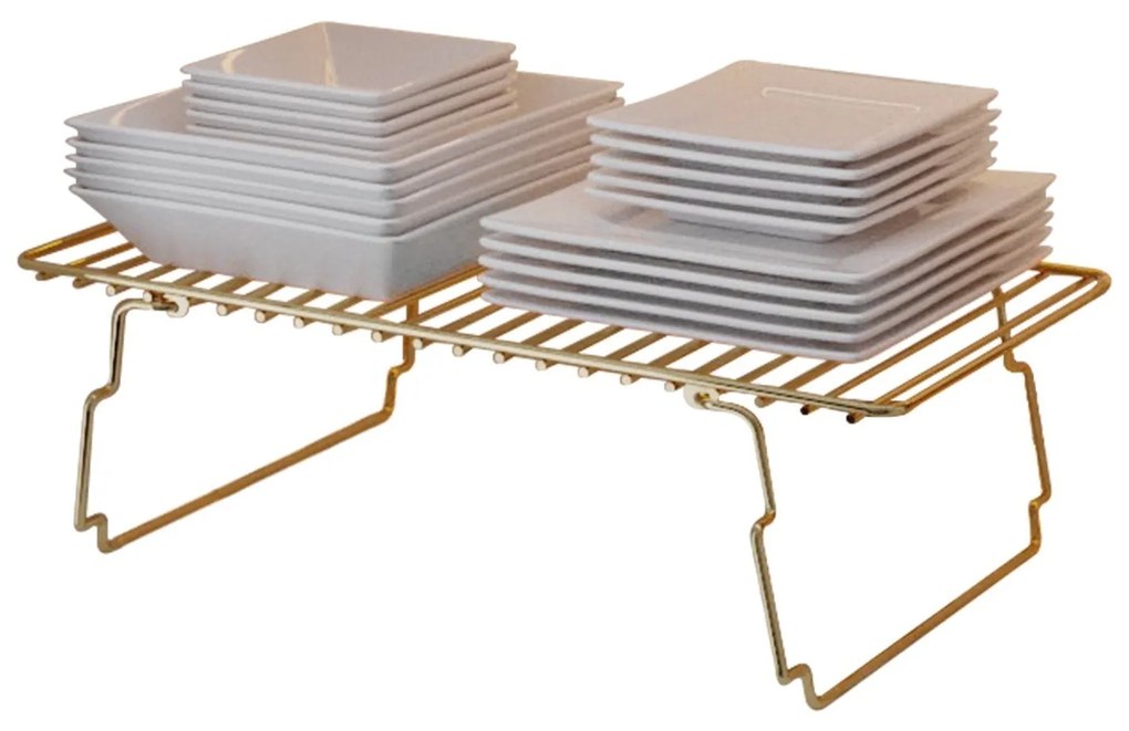 Prateleira de Parede Dolap Ici Organizer – Dourado Castanho – 15x19x42