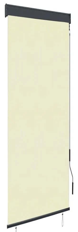 Estore de rolo para exterior 60x250 cm creme