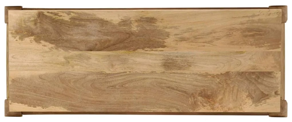 Mesa consola 118x38x76 cm madeira de mangueira maciça