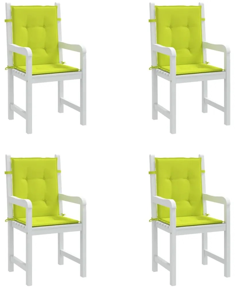 Almofadões lombares p/ cadeiras jardim 4pcs oxford verde brilh.