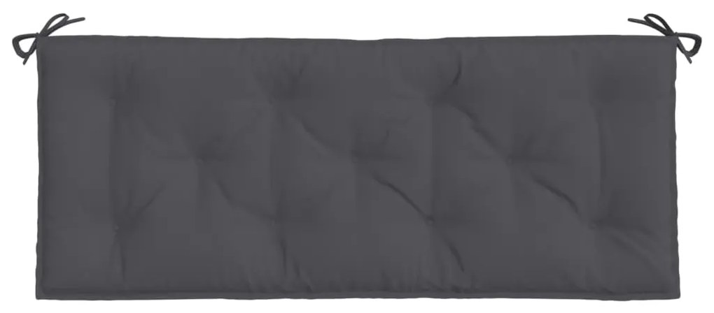 Almofadões banco jardim 2pcs 120x50x7cm tecido oxford antracite