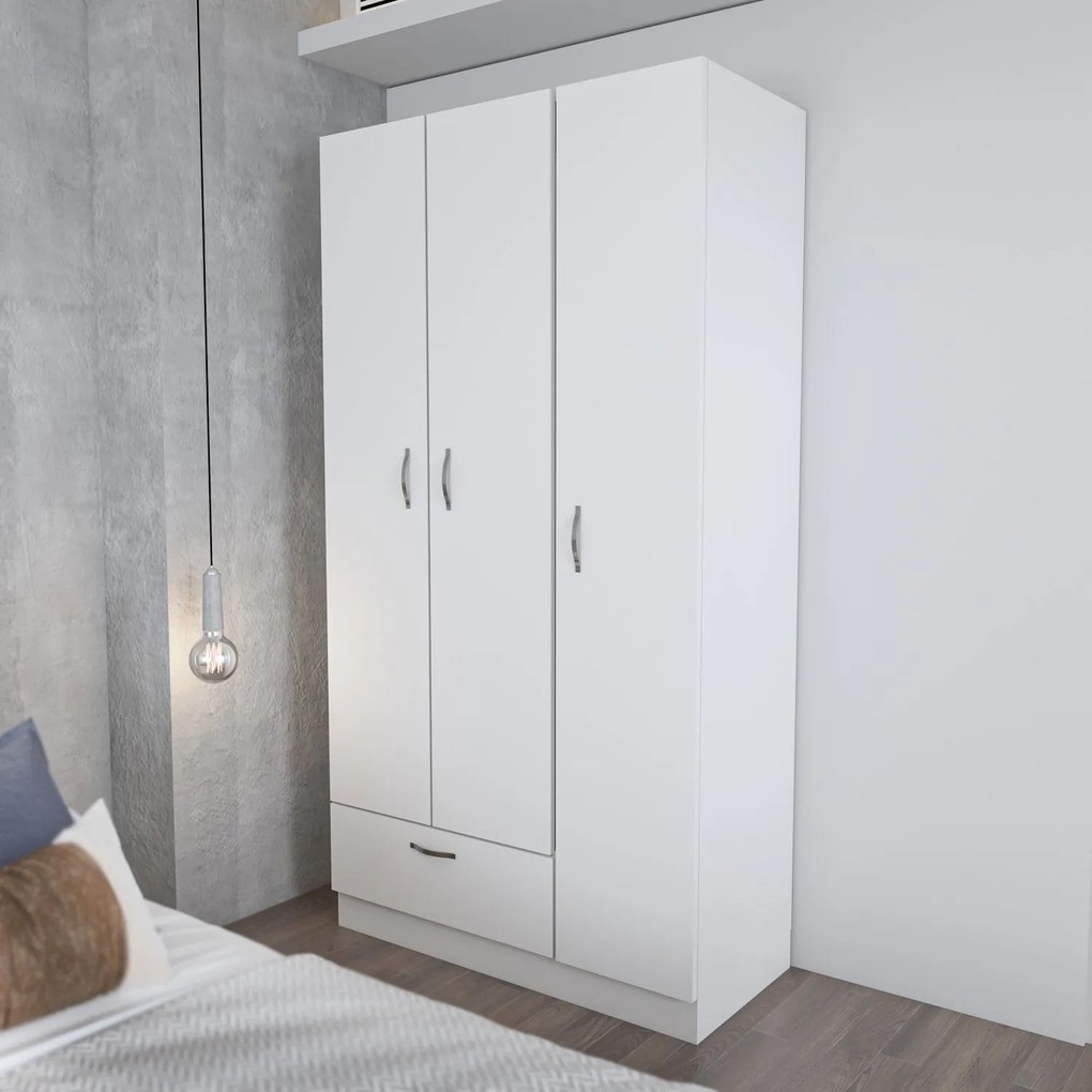 Roupeiro Gabi – Branco – 90x170x40 cm