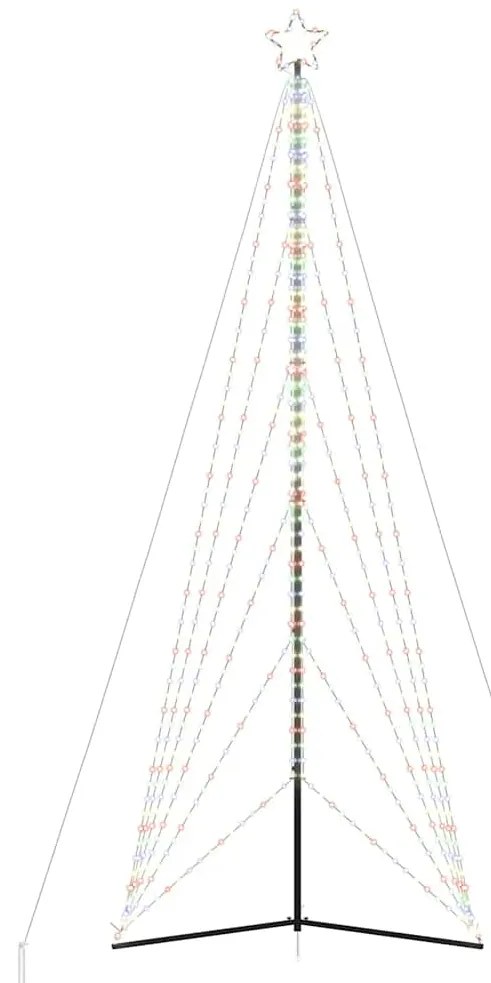 LED Árvore de Natal 861 LEDs Coloridos 478 cm