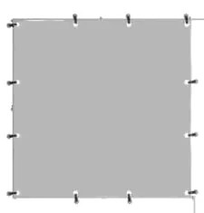 Canil 10,89 m² aço prateado