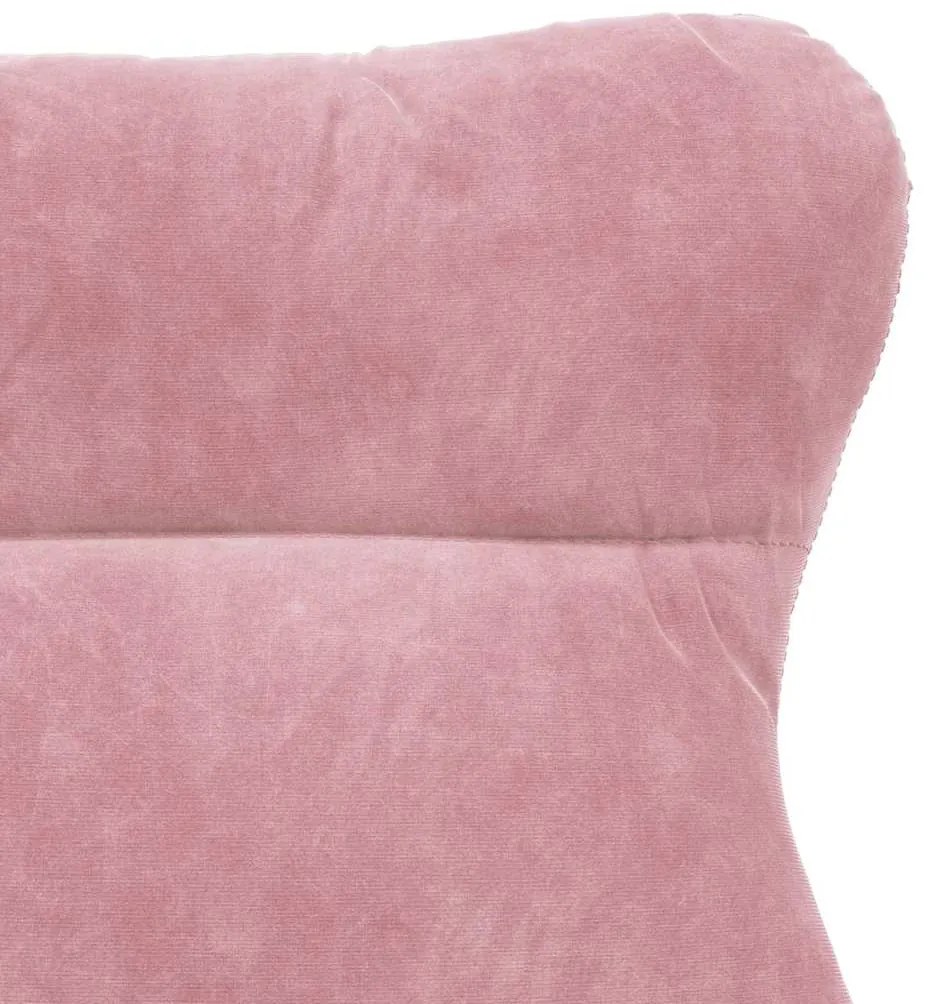 Cadeira Relaxante Veludo Rosa
