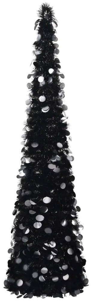 vidaXL Árvore de Natal pop-up artificial 150 cm PET preto