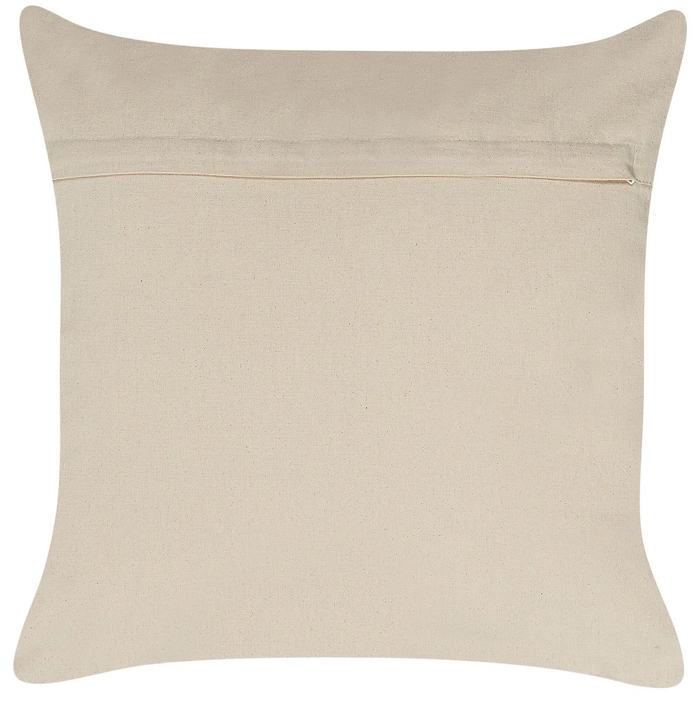 Conjunto de 2 almofadas com padrão geométrico 50 x 50 cm dourado OUJDA Beliani