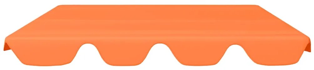 Toldo suplente baloiço jardim 188/168x145/110 cm laranja