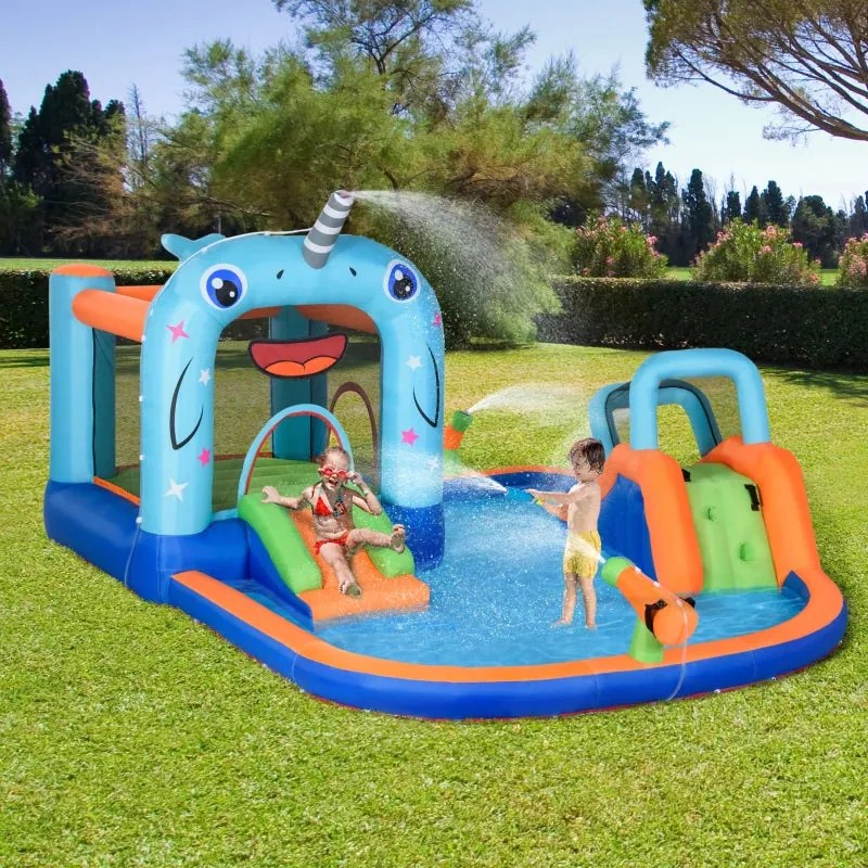Parque Aquático / Castelo Insuflável para Crianças de 3-8 Anos com Esc