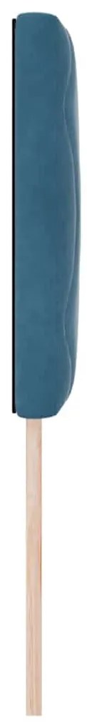 Cabeceira vidaXL Design Blocos de Diamante Azul Escuro 80 cm Veludo
