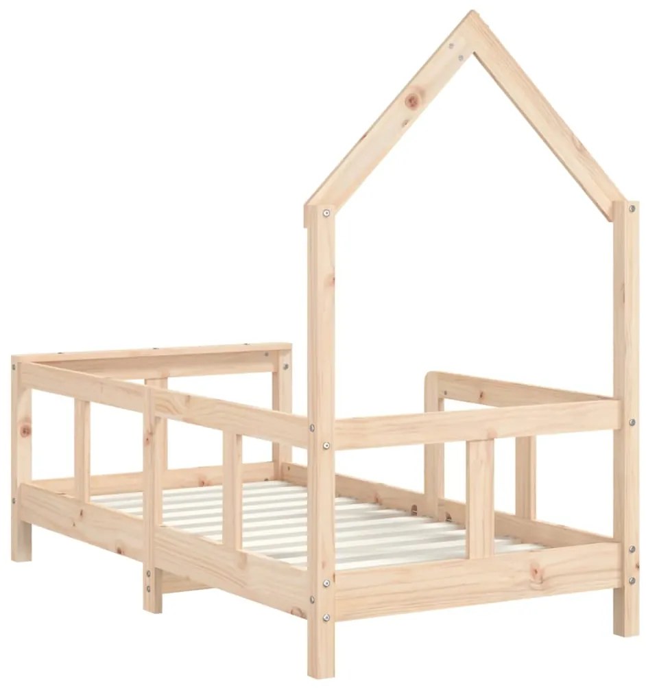 Estrutura de cama infantil 70x140 cm pinho maciço