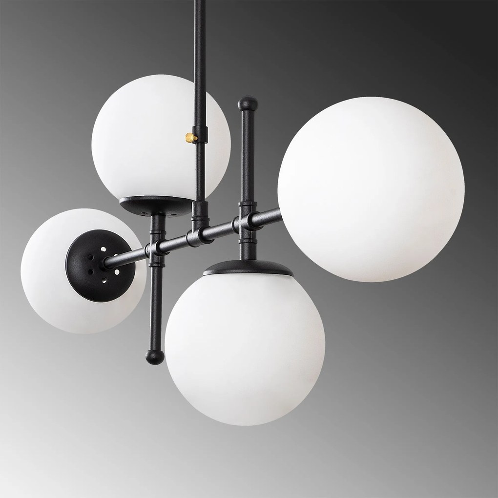 Chandelier Mudoni – Preto – 108 x 15 cm